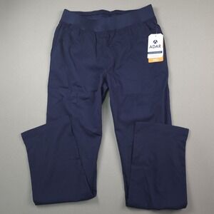 NWT Adar Pro Womens M Navy Scrub Pants Tailored Fit Stretch P7102 Yoga Waistband